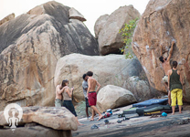 Rock climbing